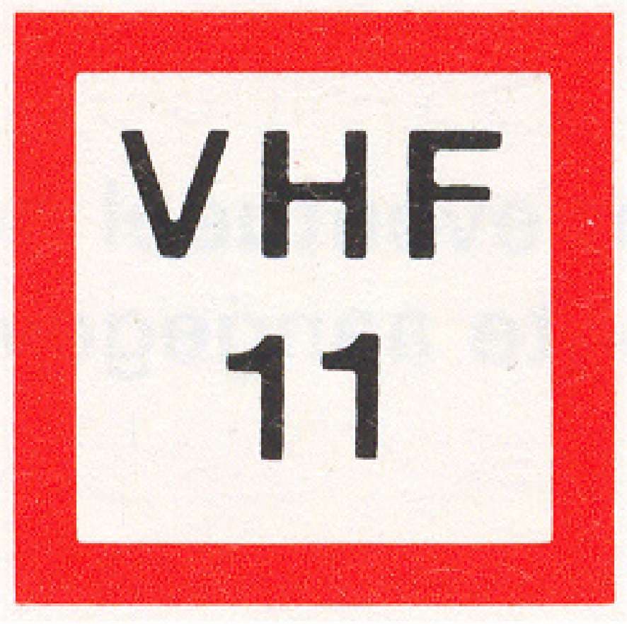 Verkeersteken B.11a: Verplichting marifoon VHF