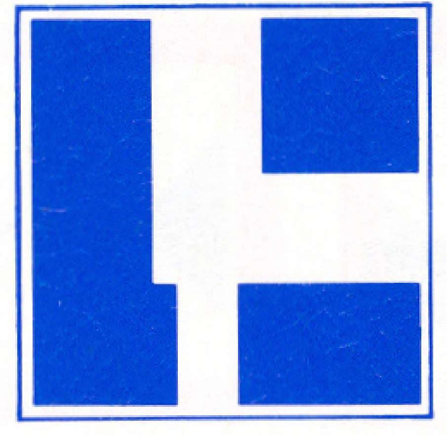 Verkeersteken E.10b: Nevenvaarwater (variant b)