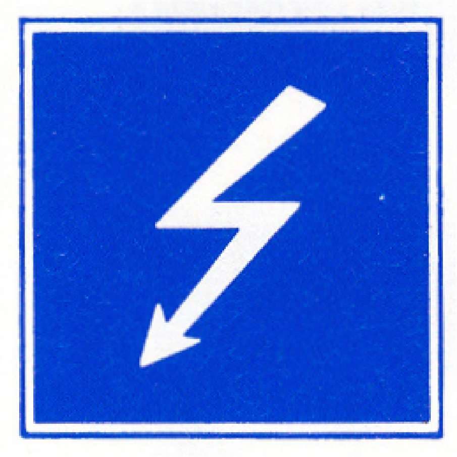 Verkeersteken E.2: Hoogspanningslijn