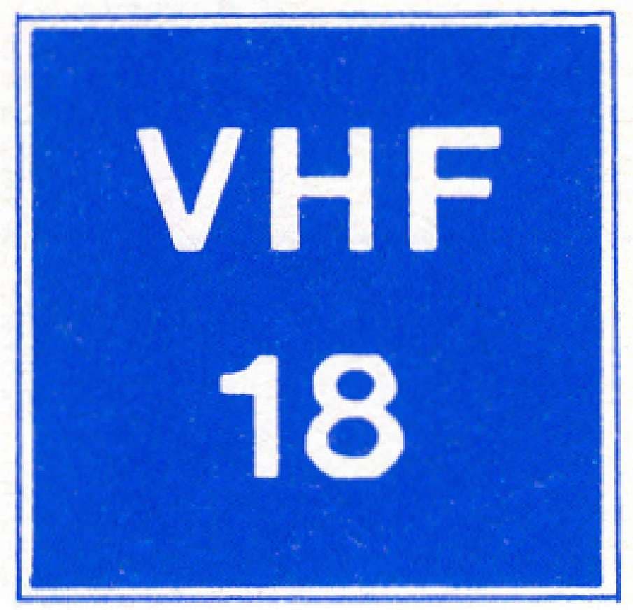 Verkeersteken E.22: Schepen te water laten toegestaan (trailerhelling)