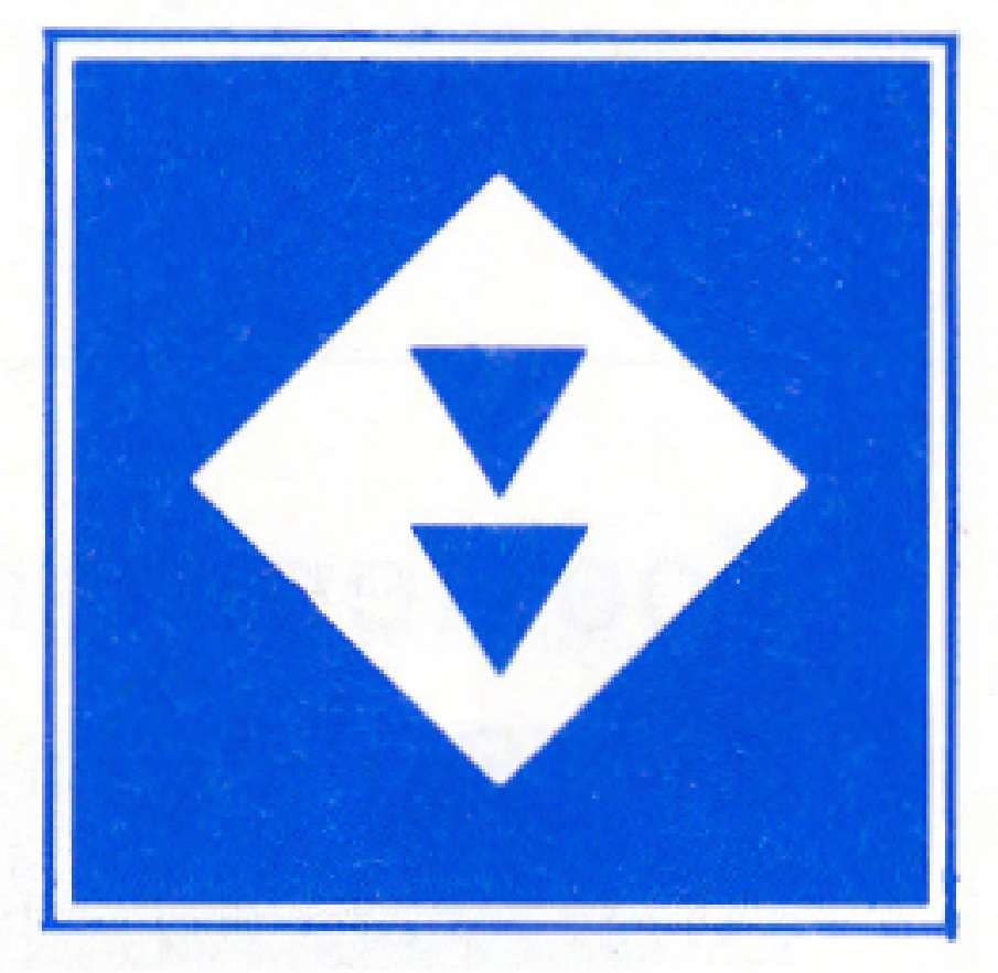 Verkeersteken E.5.14: Ligplaats toestemming (zowel duwvaart als andere: 2 lichten)