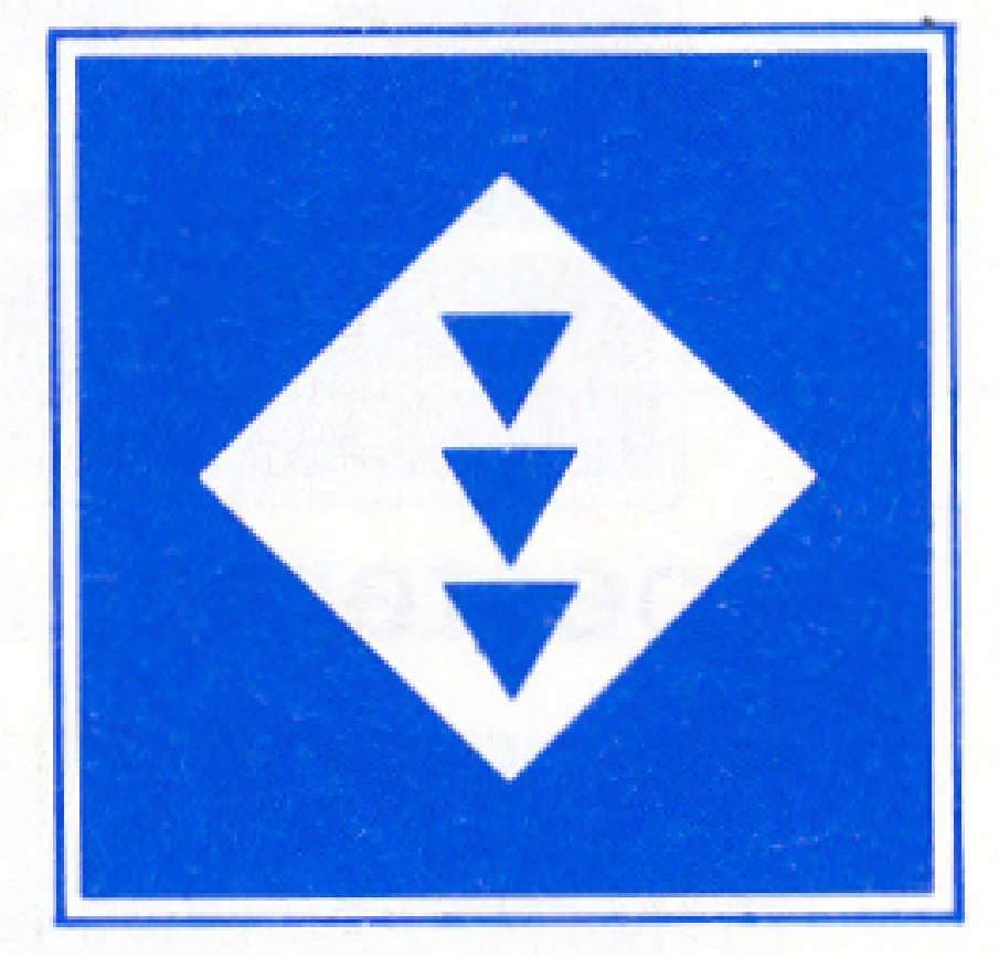 Verkeersteken E.5.15: Ligplaats toestemming (zowel duwvaart als andere: 3 lichten)