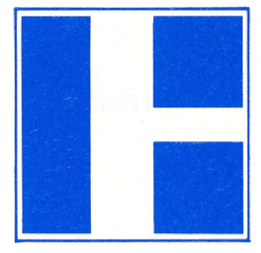 Verkeersteken E.9a: Hoofdvaarwater (kruising a)