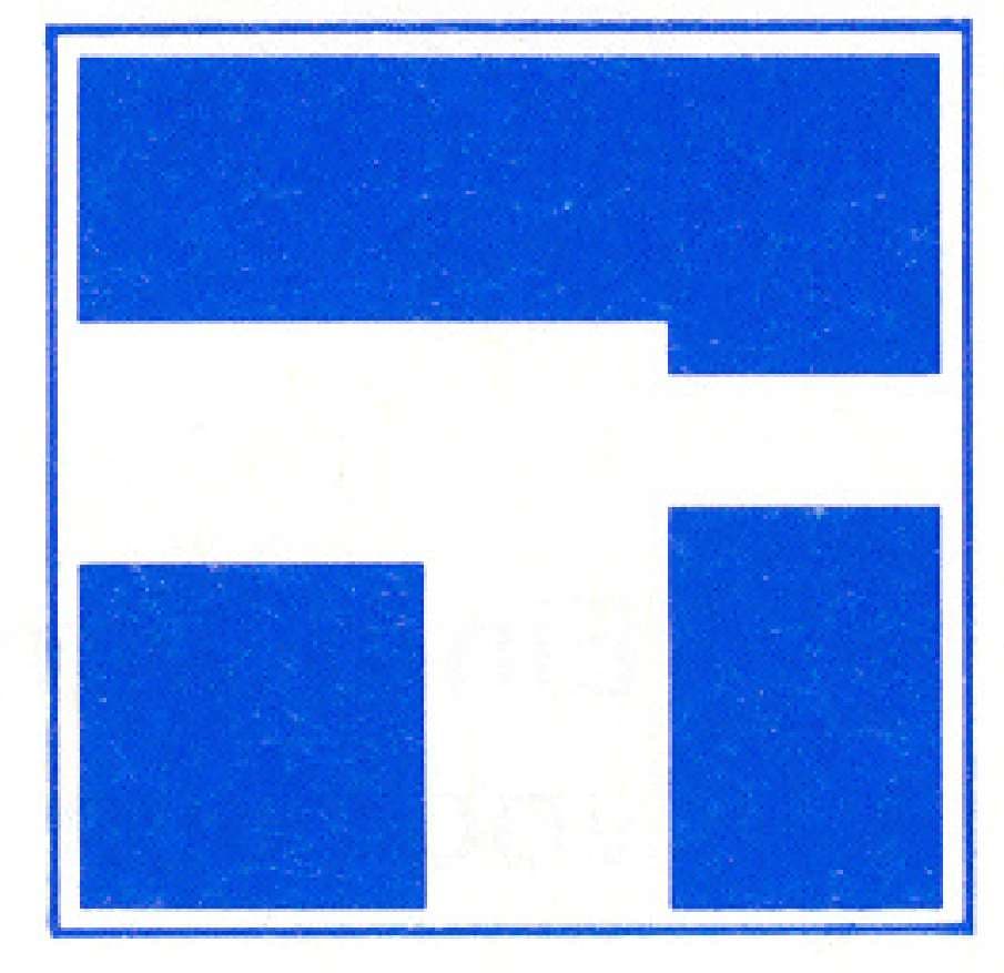 Verkeersteken E.9f: Hoofdvaarwater (kruising f)